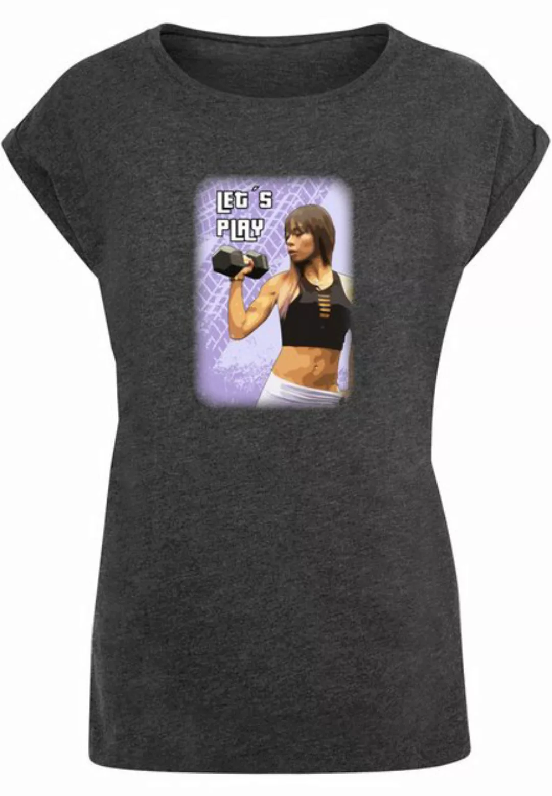 Merchcode T-Shirt Merchcode Damen Ladies Grand Lets Play Extended Shoulder günstig online kaufen