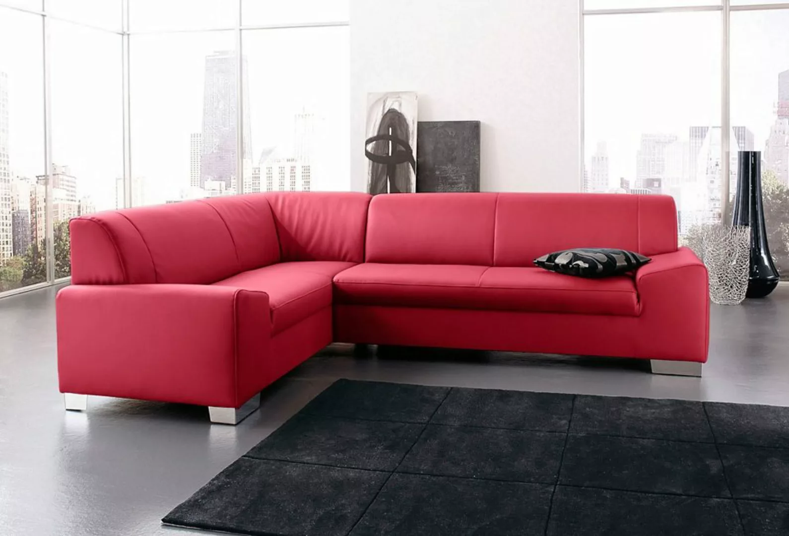 DOMO collection Ecksofa "Alisson L-Form", wahlweise mit Bettfunktion günstig online kaufen