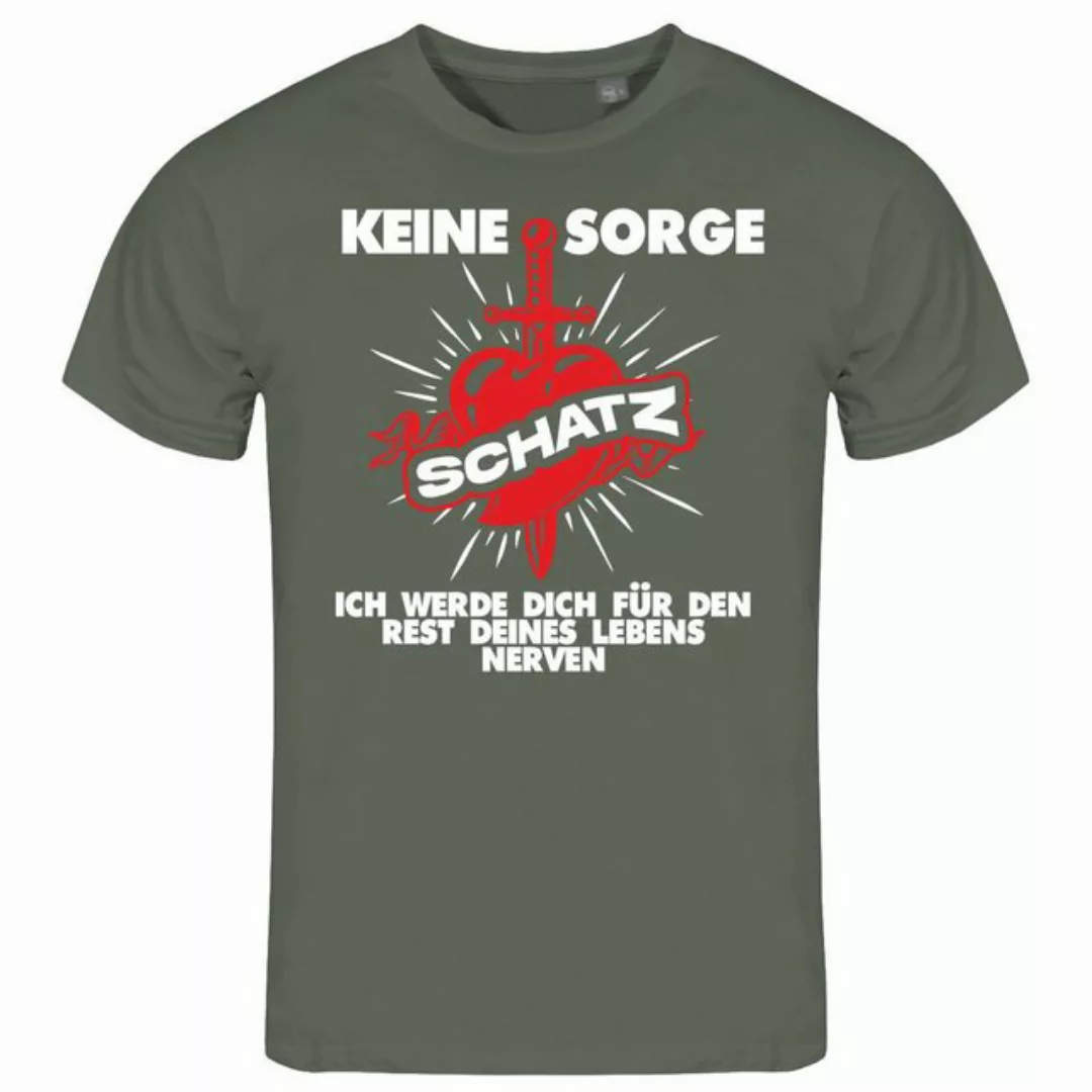 deinshirt Print-Shirt Herren T-Shirt Keine Sorge Schatz Funshirt mit Motiv günstig online kaufen