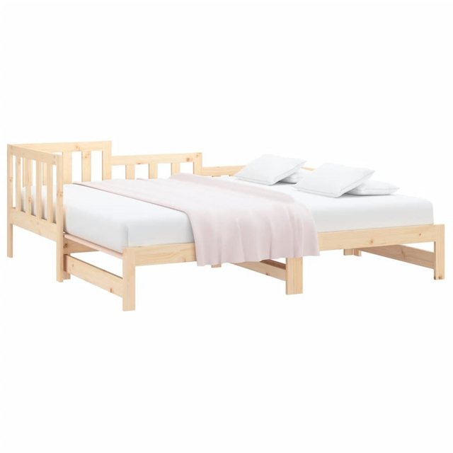 vidaXL Bett Tagesbett Ausziehbar 2x(80x200) cm Massivholz Kiefer günstig online kaufen