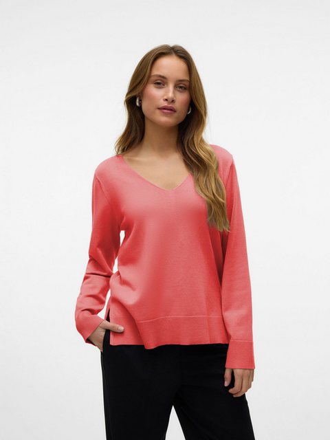 Vero Moda Strickpullover Strickpullover loose fit V-Ausschnitt Langarm 7906 günstig online kaufen