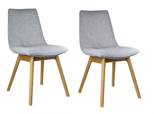 andas Esszimmerstuhl "Ramon", (Set), 2 St., Webstoff, mit Massivholzbeinen, günstig online kaufen
