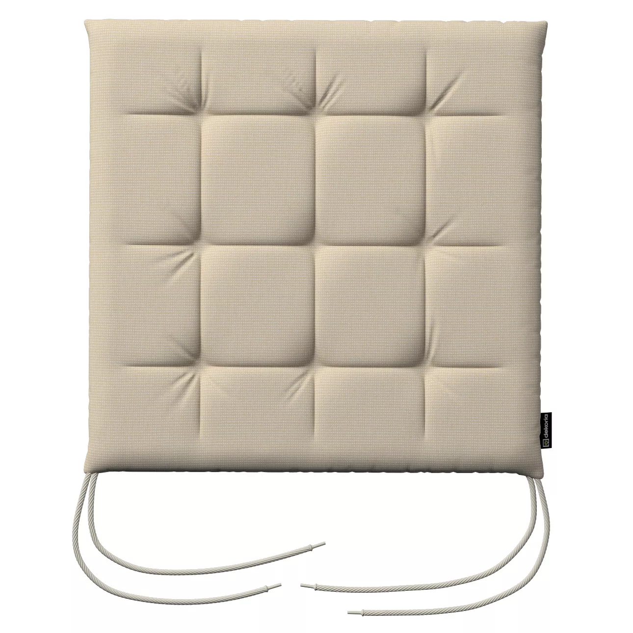 Stuhlkissen Ulrich mit Bindeschnur, beige-creme, 40 x 40 x 3,5 cm, Outdoor günstig online kaufen