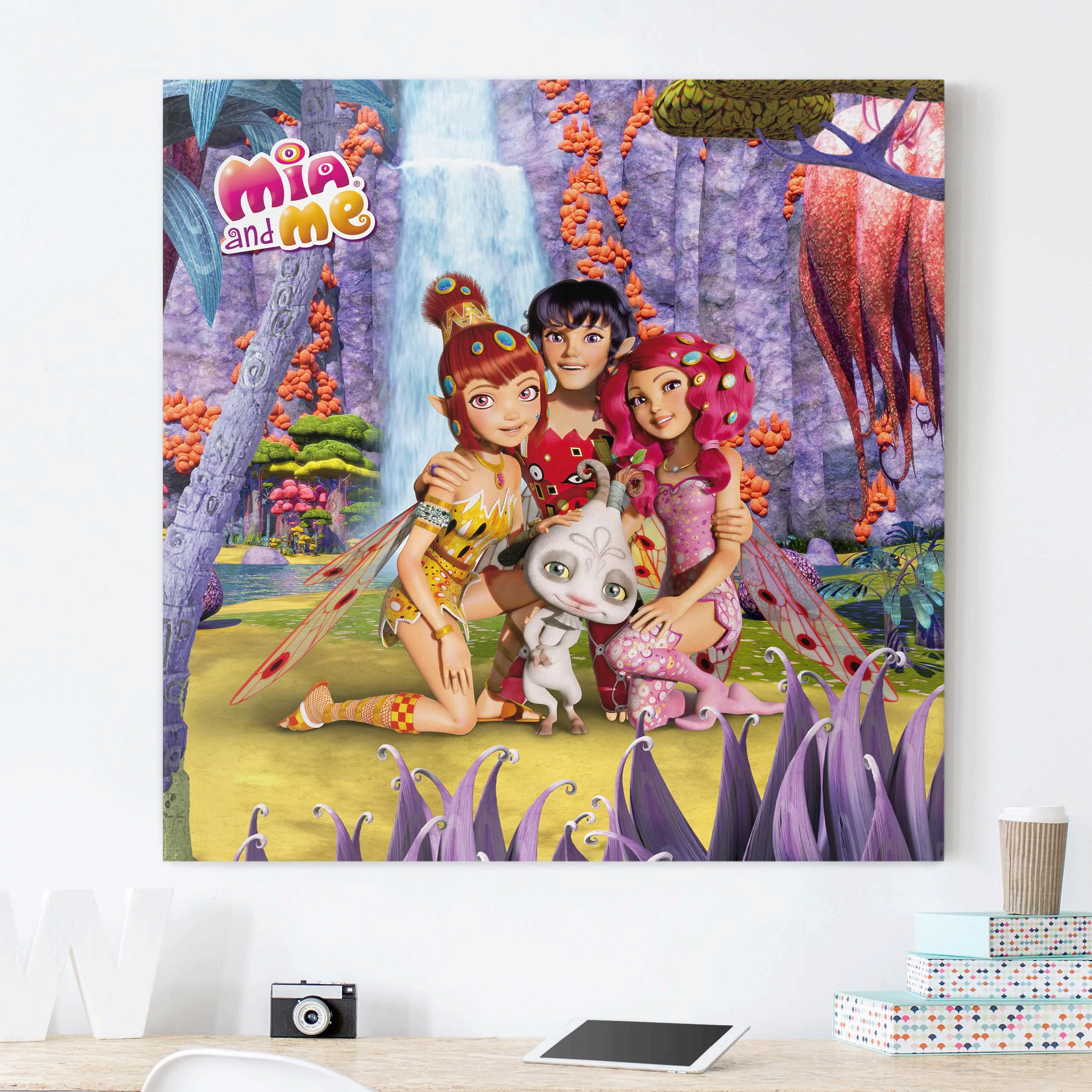 Leinwandbild Kinderzimmer - Quadrat Mia and me - Mia und Freunde günstig online kaufen