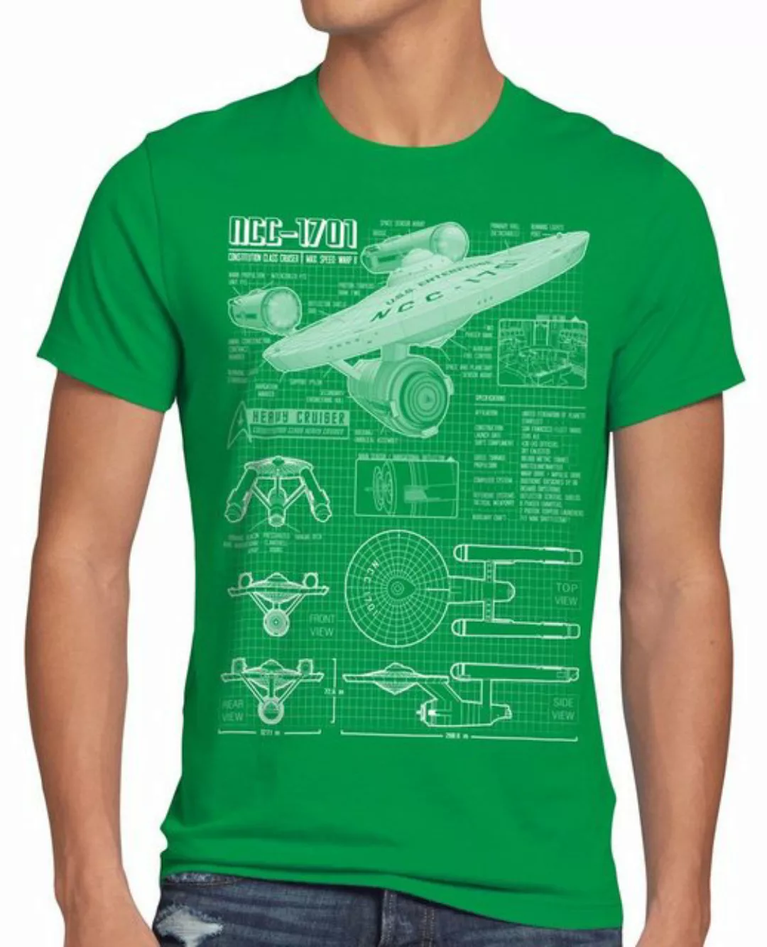 style3 Print-Shirt Herren T-Shirt NCC-1701 christopher pike trek trekkie st günstig online kaufen