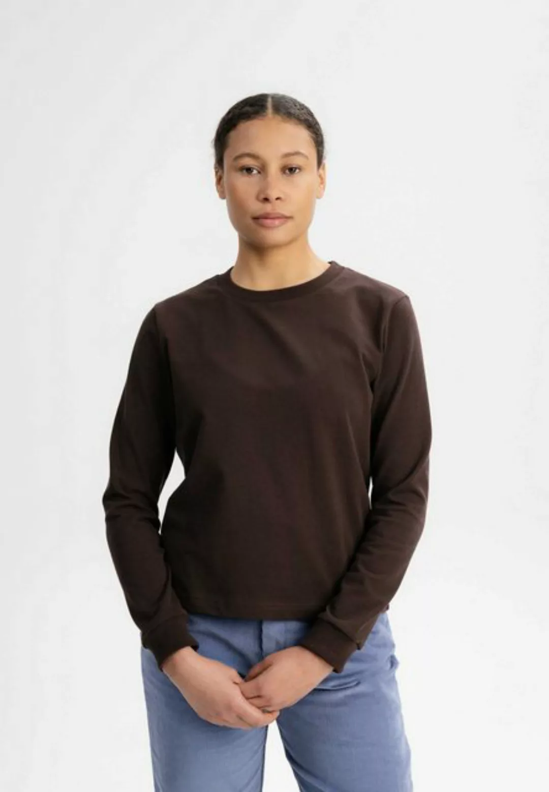 MELA Langarmshirt Langarmshirt schwer AASTHA Rippbündchen günstig online kaufen