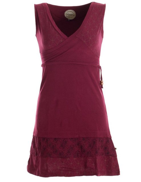 Vishes Sommerkleid Kurzes ärmelloses mini Sommerkleid bedruckt Tunika Elfen günstig online kaufen