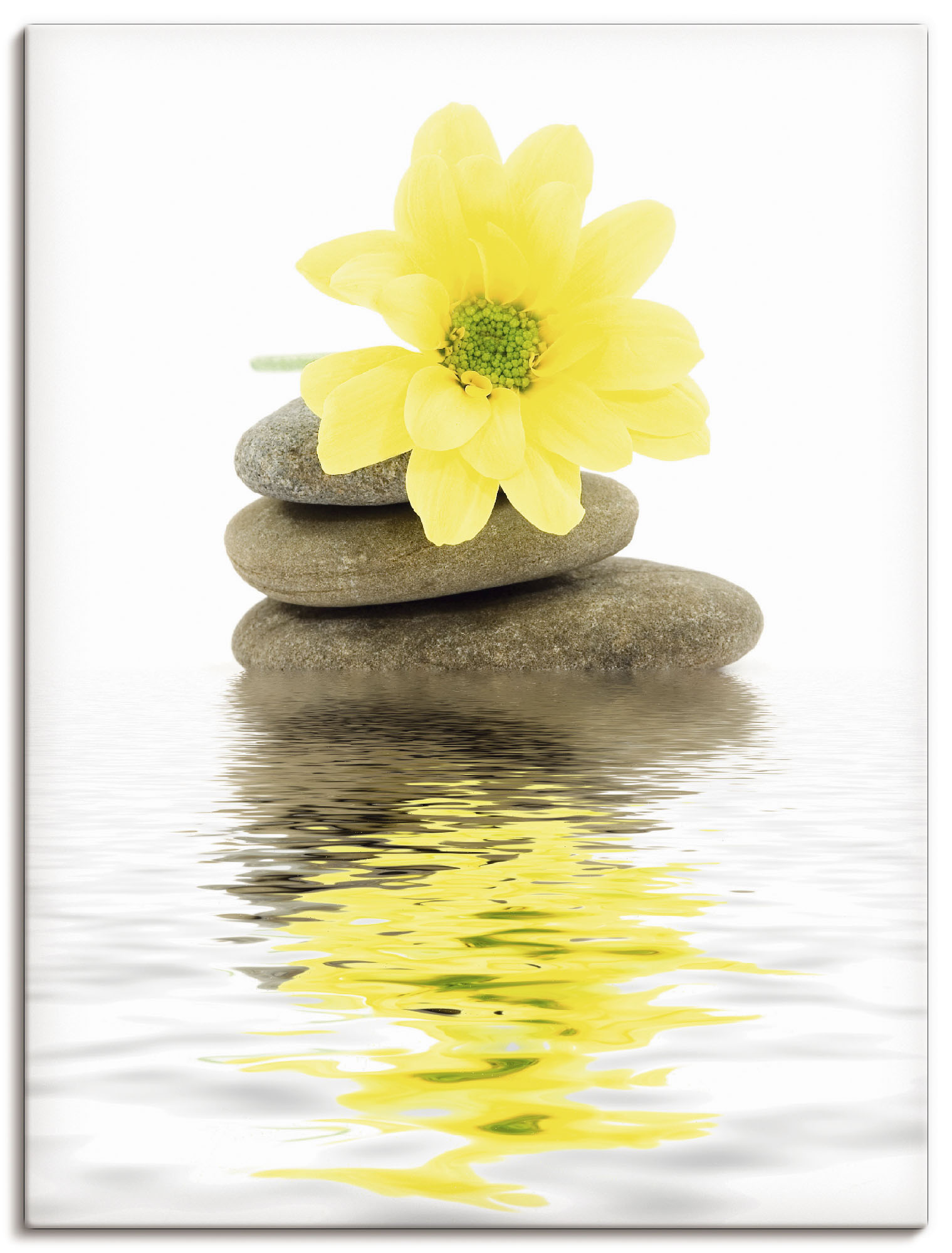 Artland Wandbild »Zen Spa Steine mit Blumen II«, Zen, (1 St.), als Alubild, günstig online kaufen
