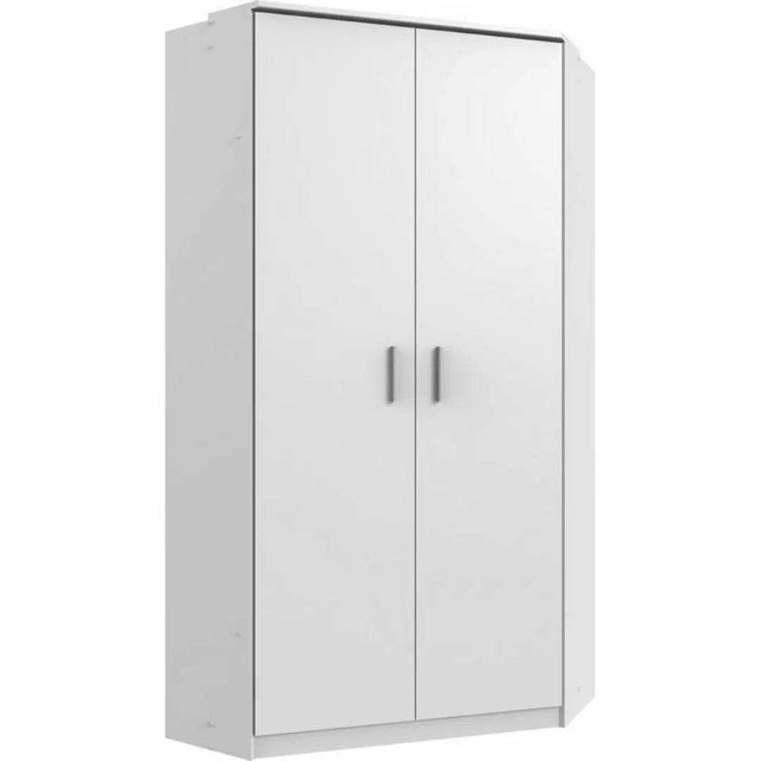 Jugendzimmer Eckkleiderschrank mit 2 Türen JOHANNESBURG-43 in weiß, B/H/T: günstig online kaufen