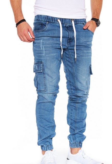 Styleko Cargohose Cargo Jeans Herren Cargohose für Herren Jeans stretch Car günstig online kaufen