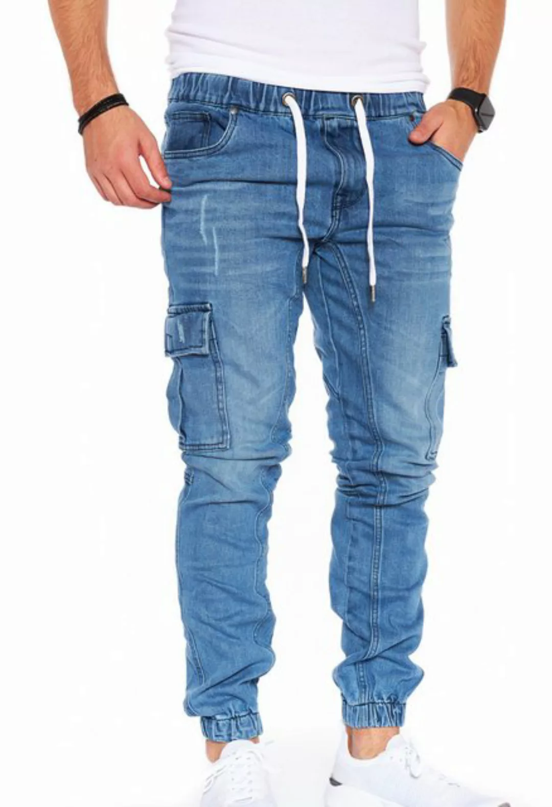 Styleko Cargohose Cargo Jeans Herren Cargohose für Herren Jeans stretch Car günstig online kaufen