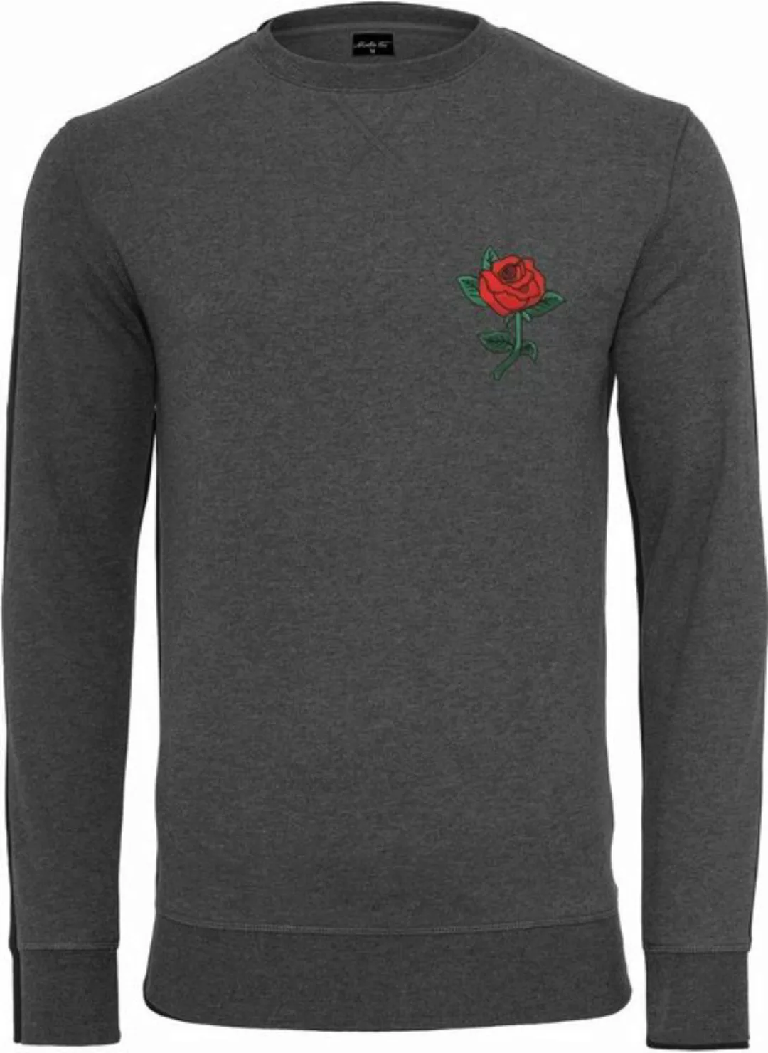 MisterTee Rundhalspullover "MisterTee Herren Rose Crewneck" günstig online kaufen