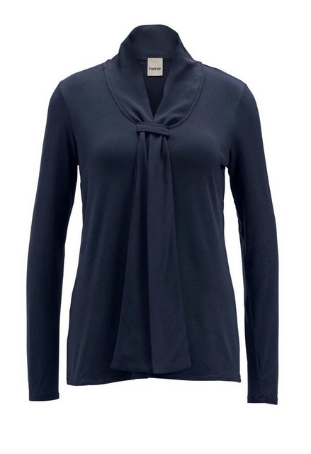 heine T-Shirt HEINE Damen Jerseyshirt mit Schuppe, nachtblau günstig online kaufen