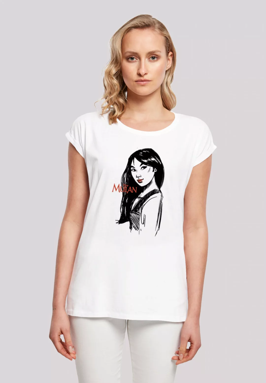 F4NT4STIC T-Shirt "Mulan Sketch", Damen,Premium Merch,Regular-Fit,Kurze Ärm günstig online kaufen