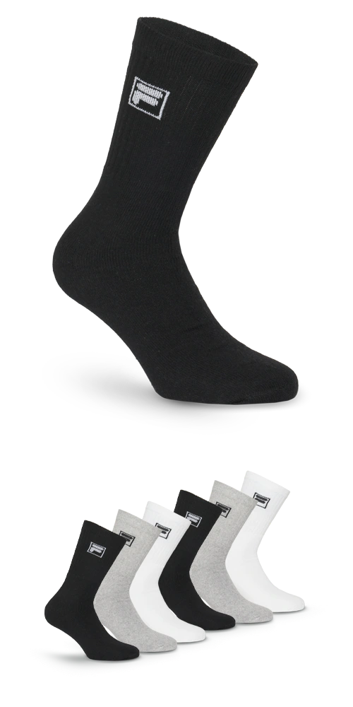 Fila Sportsocken "UNISEX CREW TENNIS FULL TERRY SOCKS", (6 Paar), klassisch günstig online kaufen