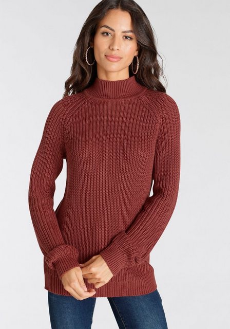 Laura Scott Strickpullover mit Stehkragen günstig online kaufen