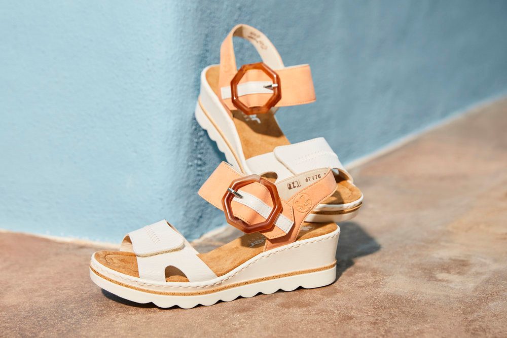 Rieker Sandalette, Sommerschuh, Sandale, Keilabsatz, mit günstig online kaufen