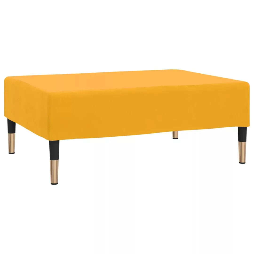 Fußhocker Gelb 78x56x32 Cm Samt günstig online kaufen