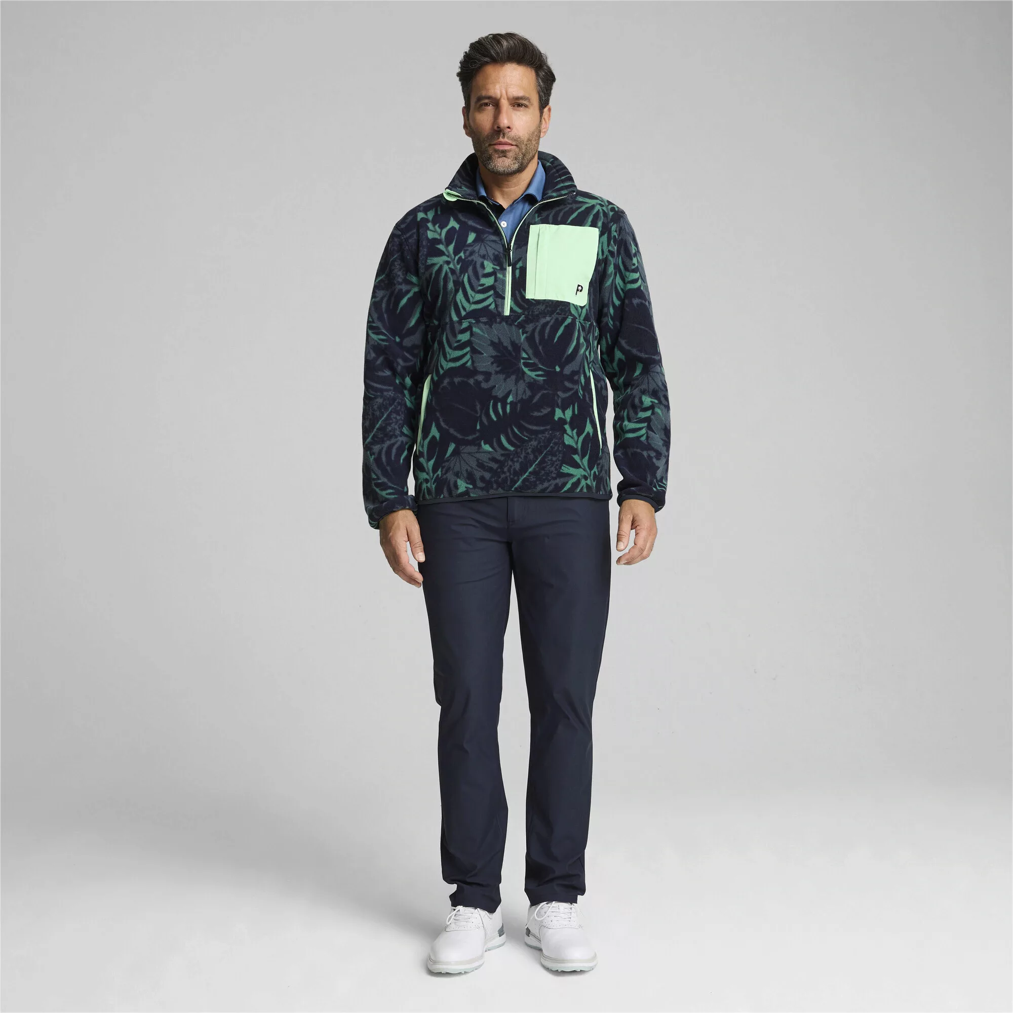 PUMA Sweatshirt "PUMA x PALM TREE CREW Palm Fleecetop mit halblangem" günstig online kaufen