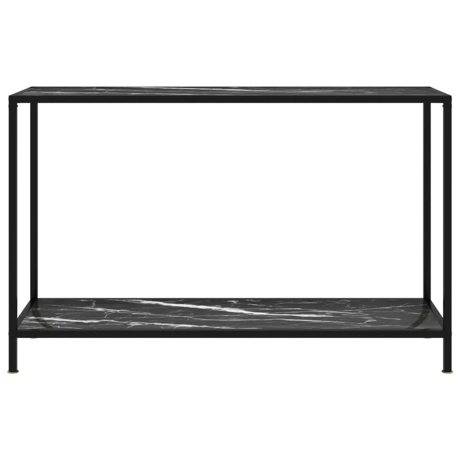 Konsolentisch Schwarz 120x35x75 Cm Hartglas günstig online kaufen