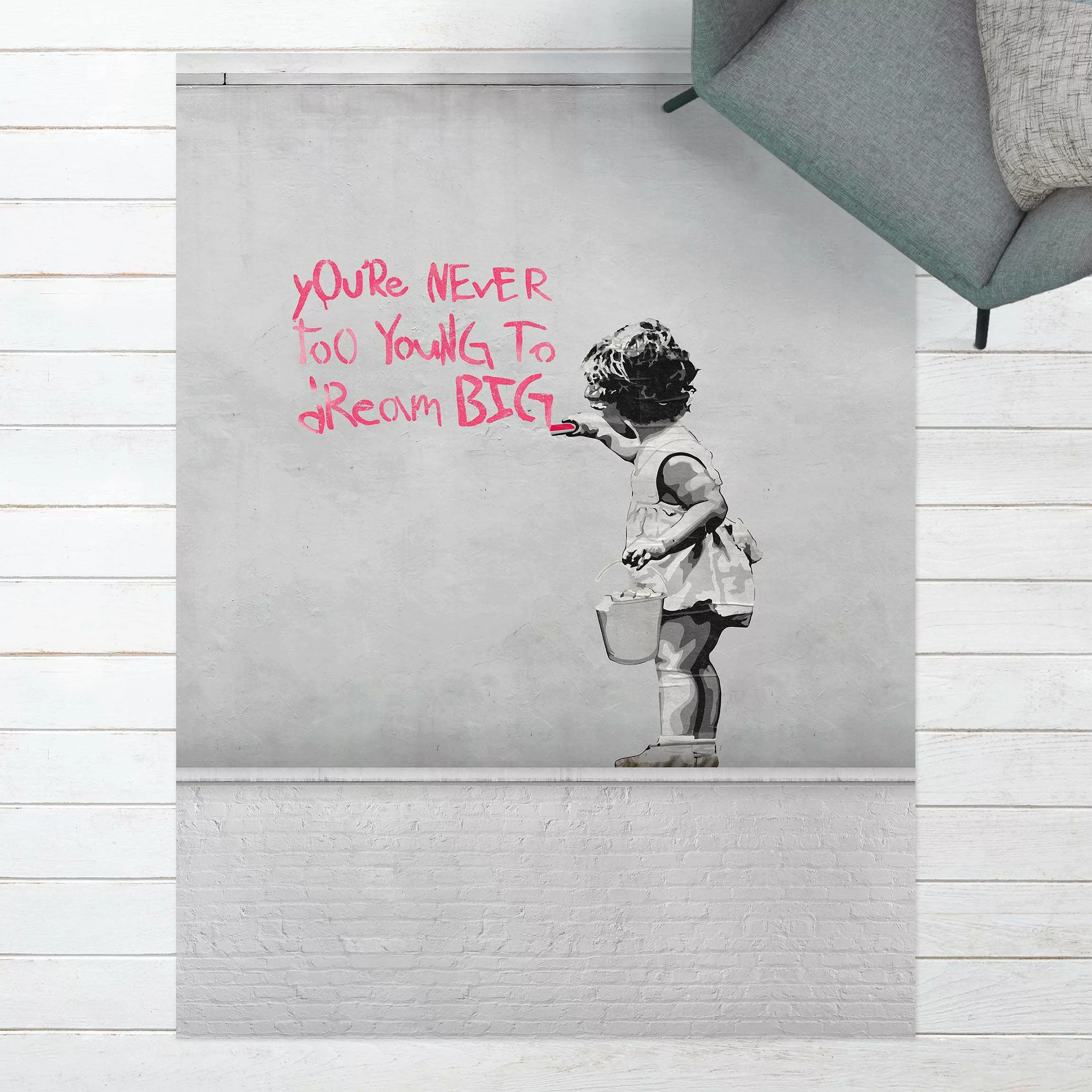 Vinyl-Teppich Dream Big - Brandalised ft. Graffiti by Banksy günstig online kaufen