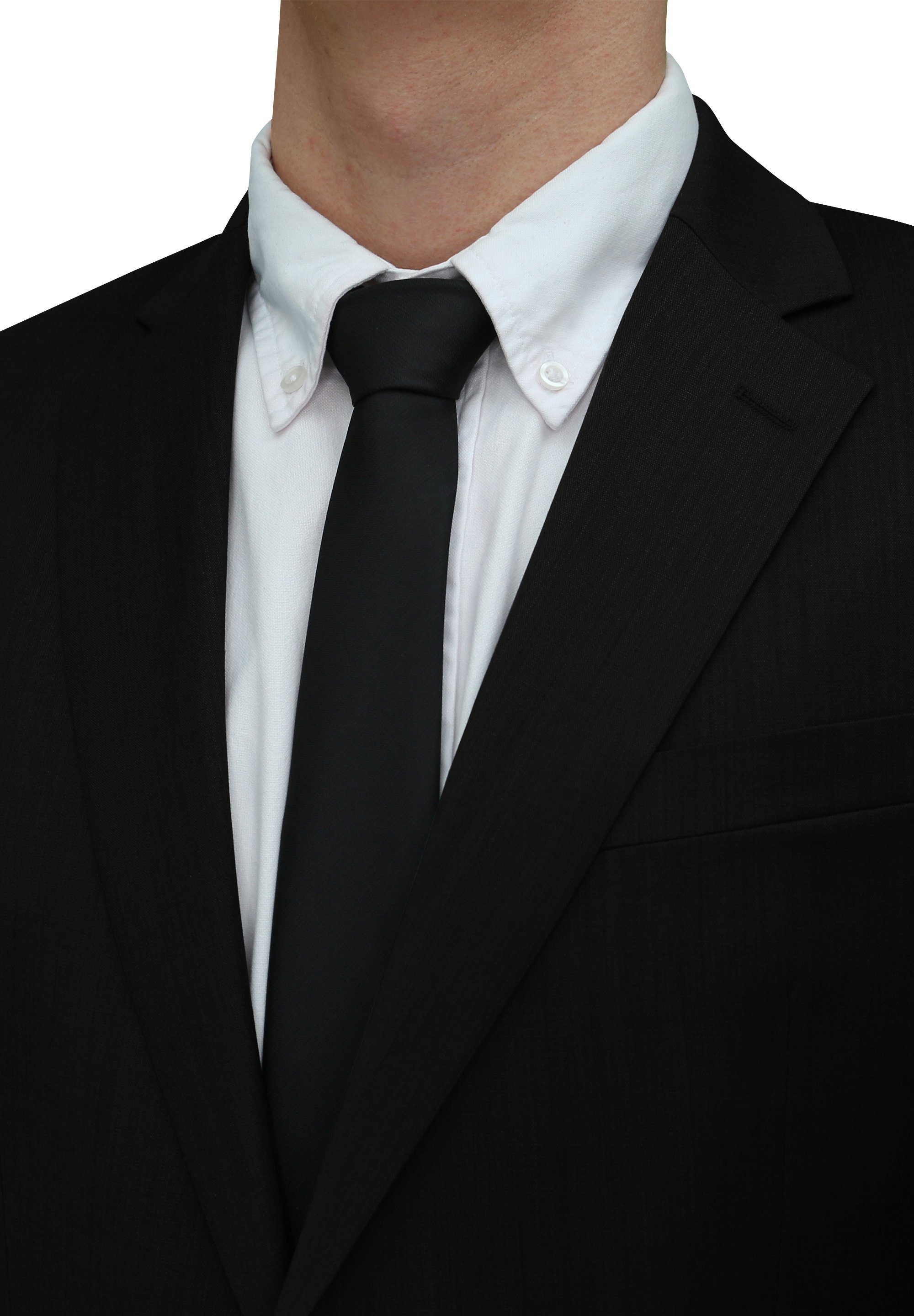 Fabio Farini Krawatte einfarbige Herren Schlips günstig online kaufen