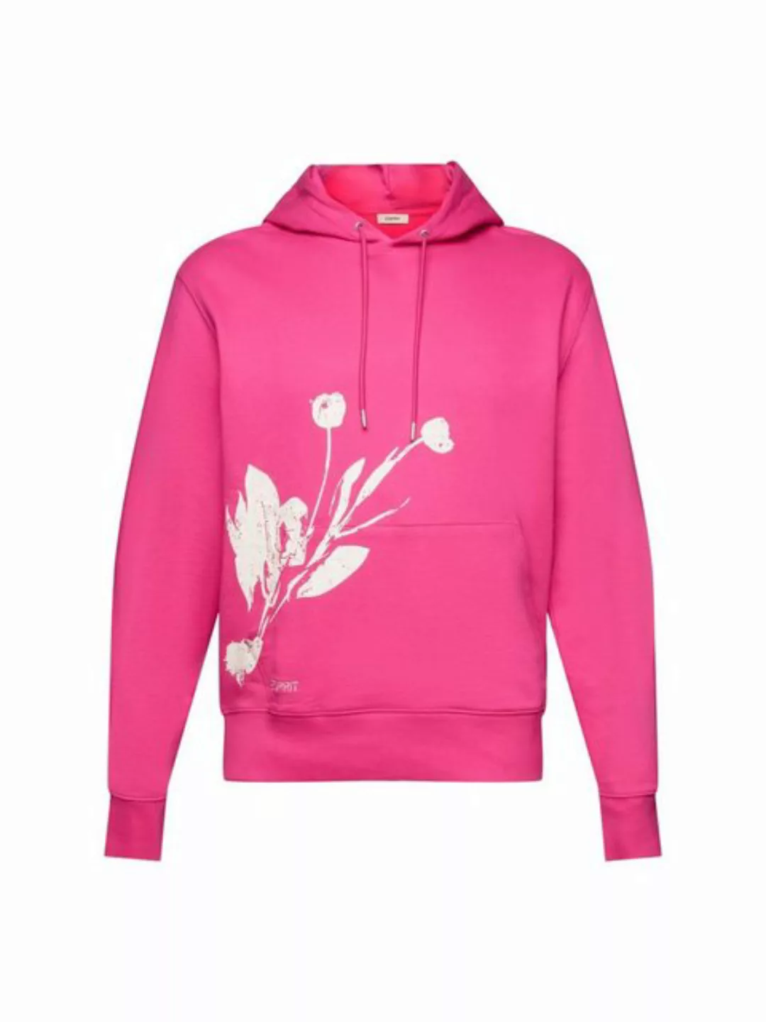 Esprit Sweatshirt Hoodie mit Print, 100 % Baumwolle (1-tlg) günstig online kaufen