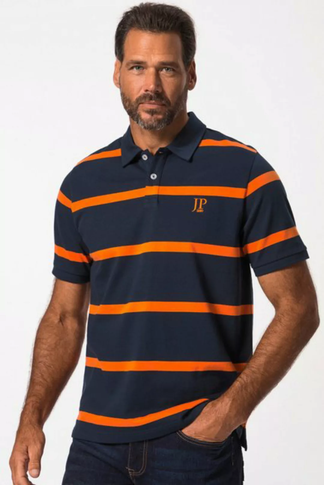 JP1880 Poloshirt Poloshirt Halbarm Jersey Ringel bis 8 XL günstig online kaufen