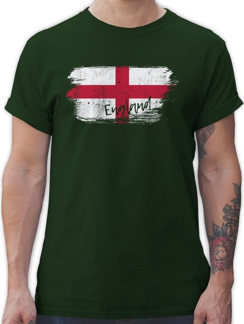 Shirtracer T-Shirt England Vintage 2024 Fussball EM Fanartikel günstig online kaufen