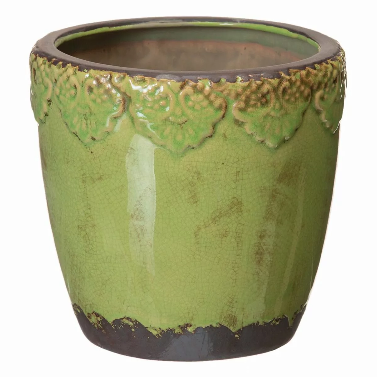 Blumentopf Aus Keramik Pistazienfarben 21 X 21 X 21 Cm günstig online kaufen