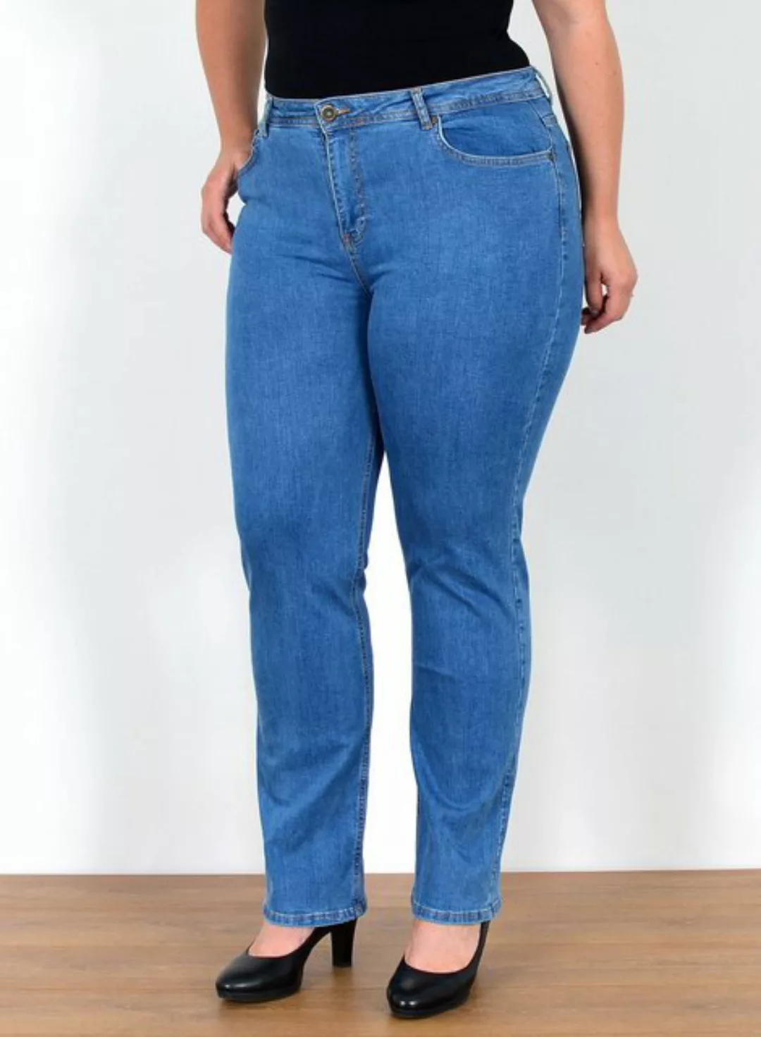 ESRA Straight-Jeans FG2 High Waist Jeans Damen Straight Hose Stretch bis Üb günstig online kaufen