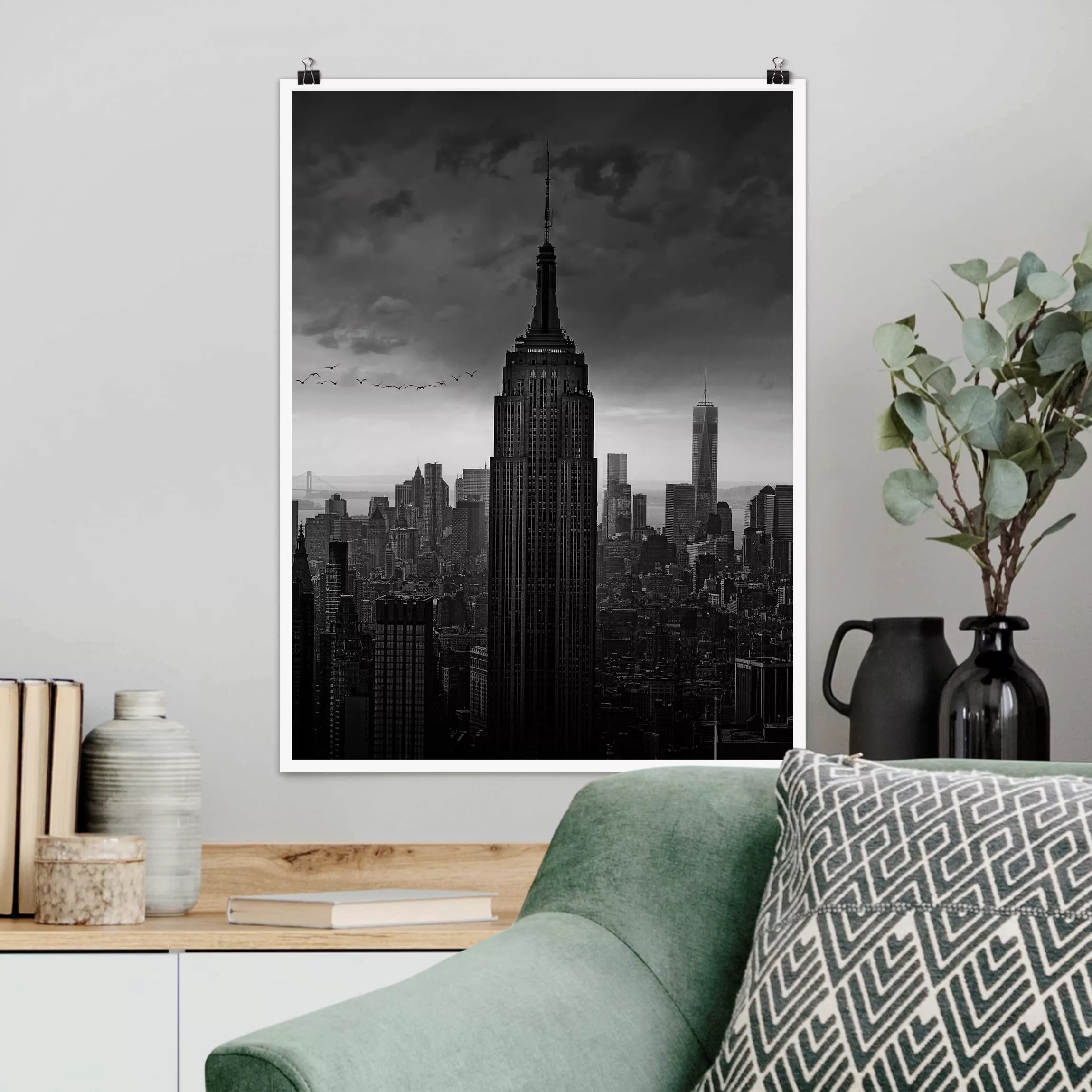 Poster Architektur & Skyline - Hochformat New York Rockefeller View günstig online kaufen
