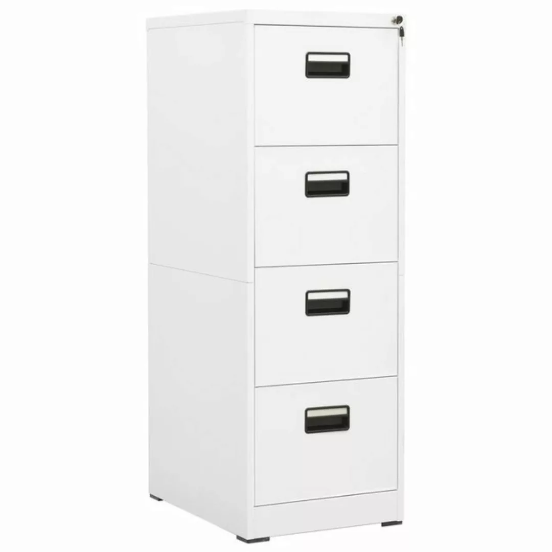 vidaXL Aktenschrank Aktenschrank Weiß 46x62x133 cm Stahl günstig online kaufen