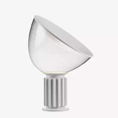 Flos Taccia Tischleuchte LED, weiß matt - Glas - 48,5 cm , Lagerverkauf, Ne günstig online kaufen