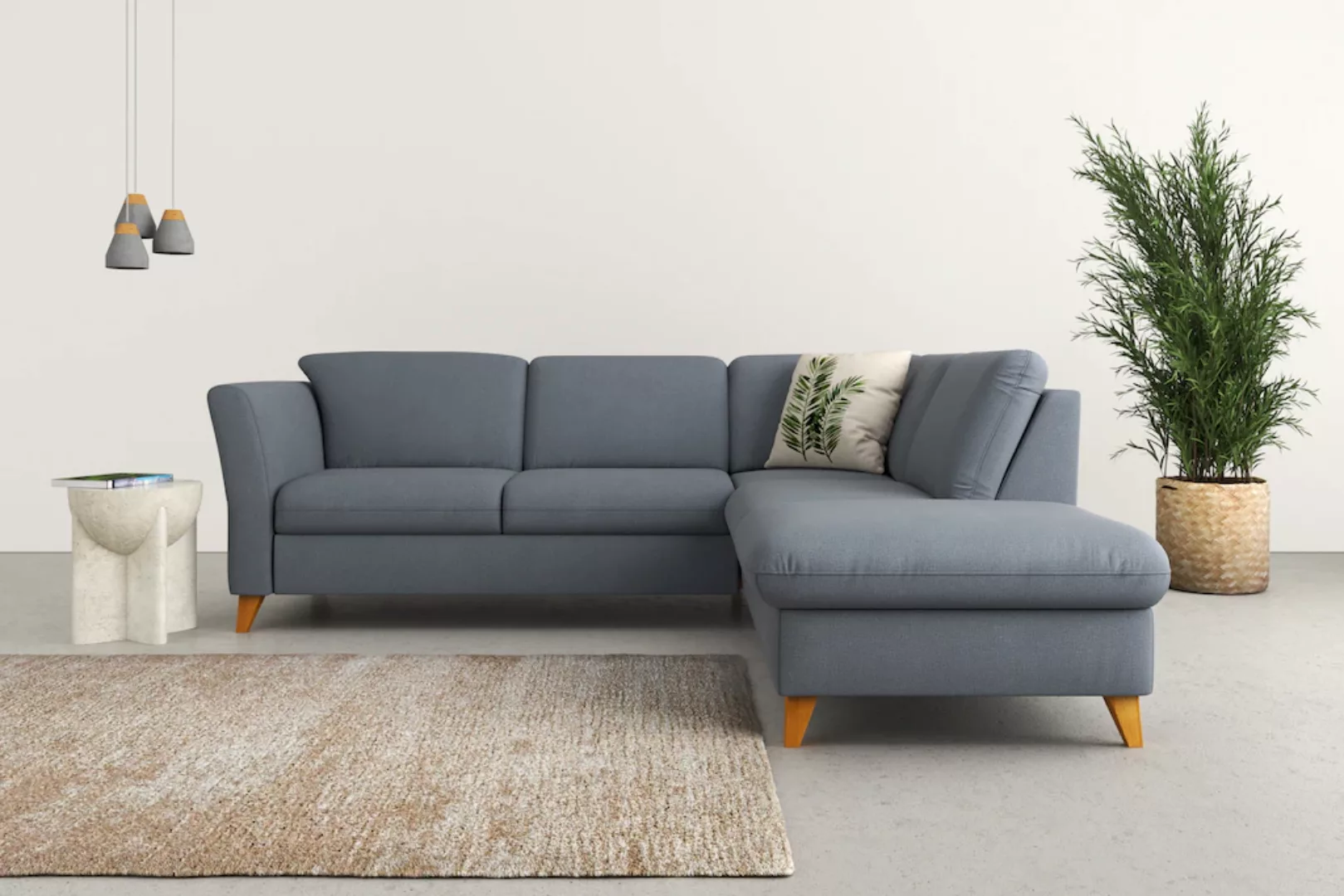 Home affaire Ecksofa "Trelleborg L-Form", Federkern-Polsterung, wahlweise m günstig online kaufen