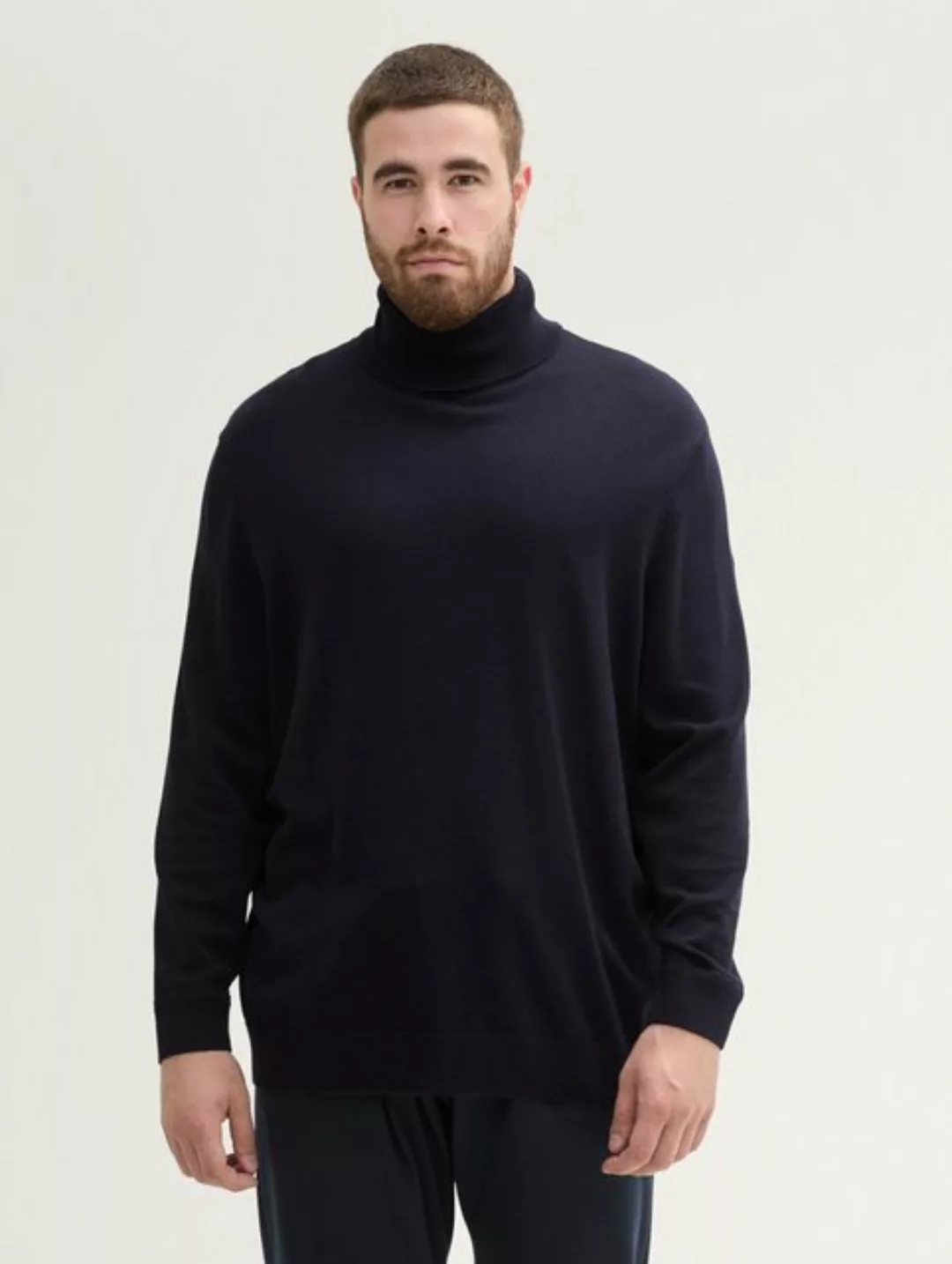 TOM TAILOR PLUS Strickpullover Plus Size - Basic Rollkragenpullover günstig online kaufen