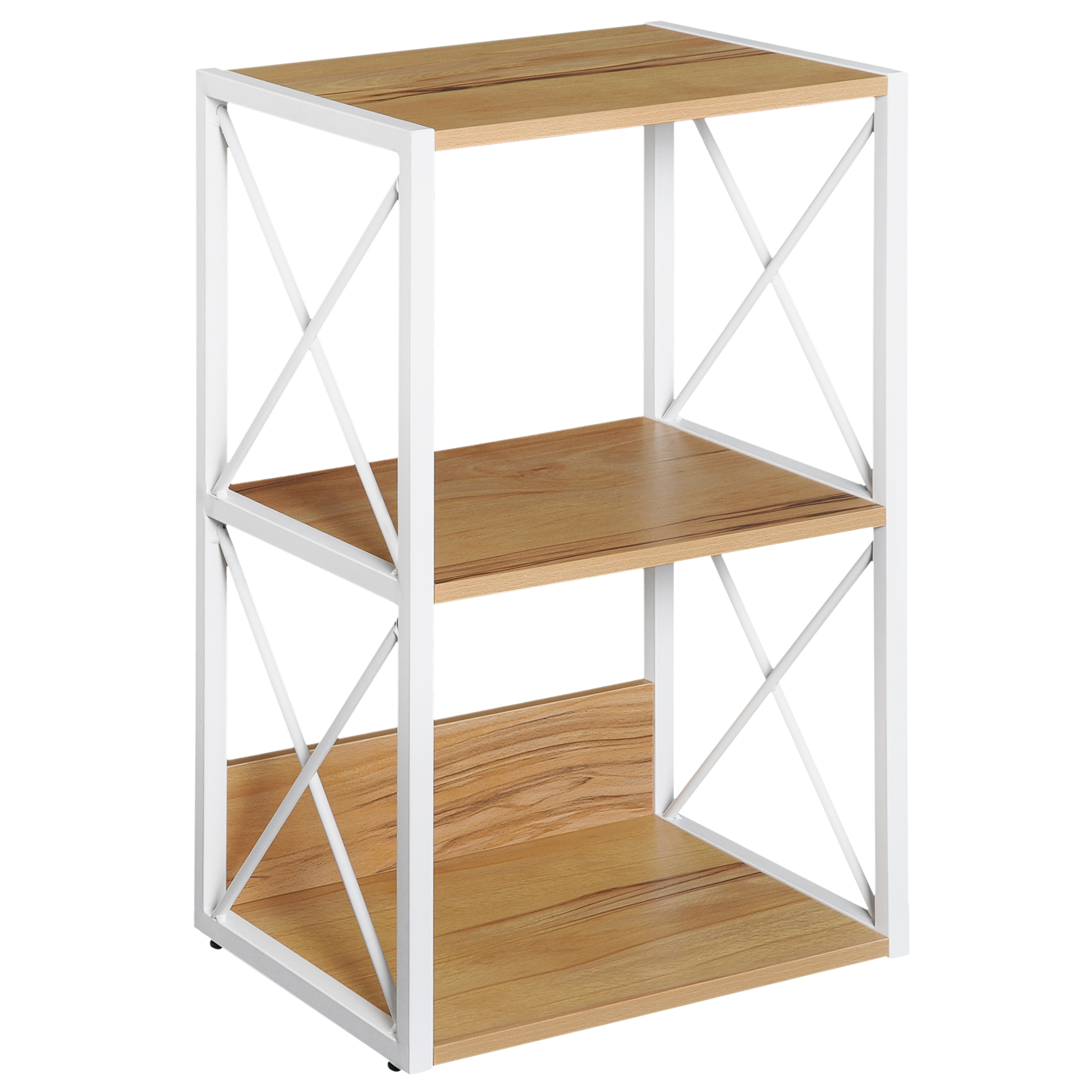 HOMCOM Regal für Wohnzimmer, Küche, Badezimmer 3 Regale platzsparend Holz 4 günstig online kaufen