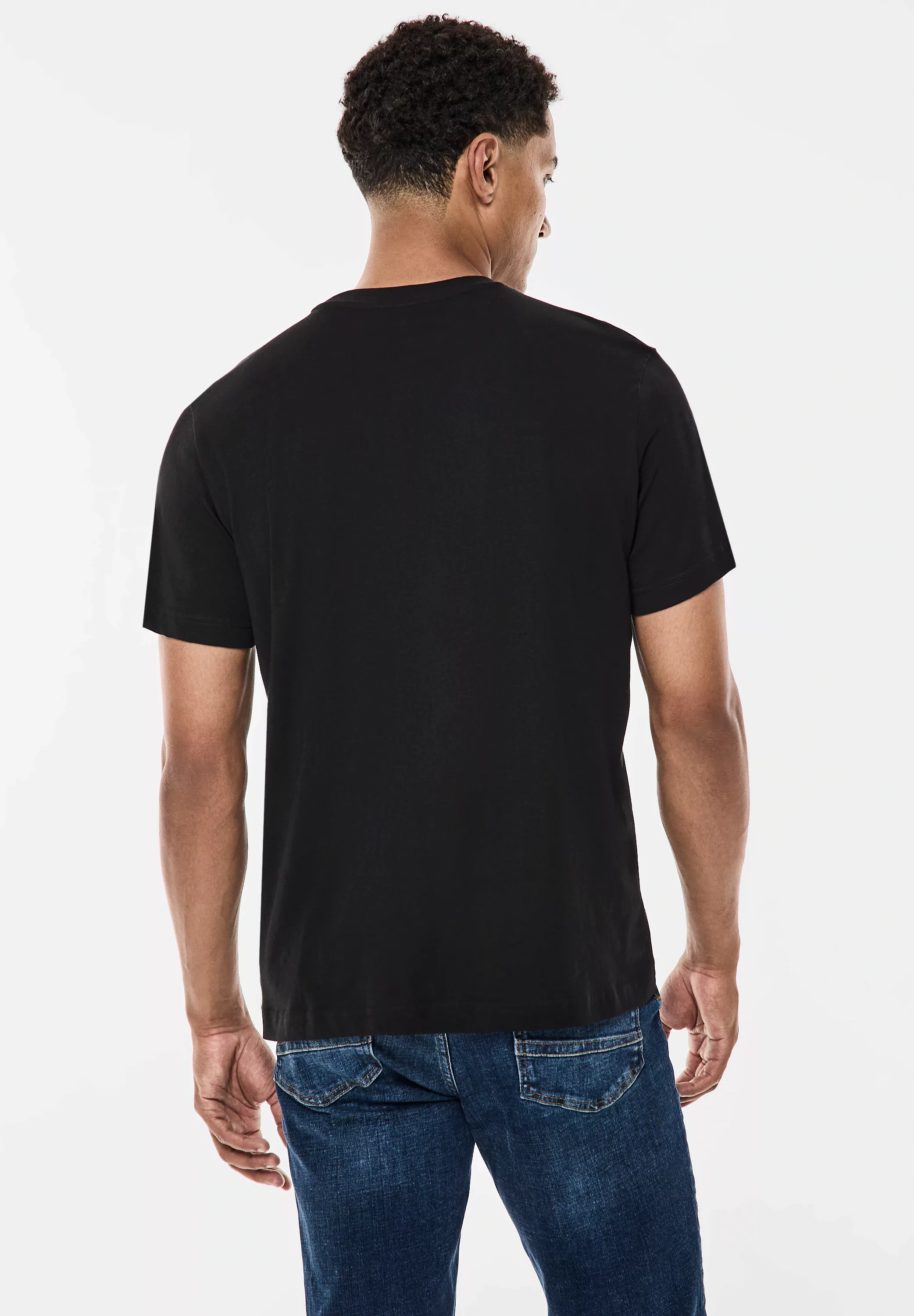 STREET ONE MEN T-Shirt, mit Frontprint günstig online kaufen