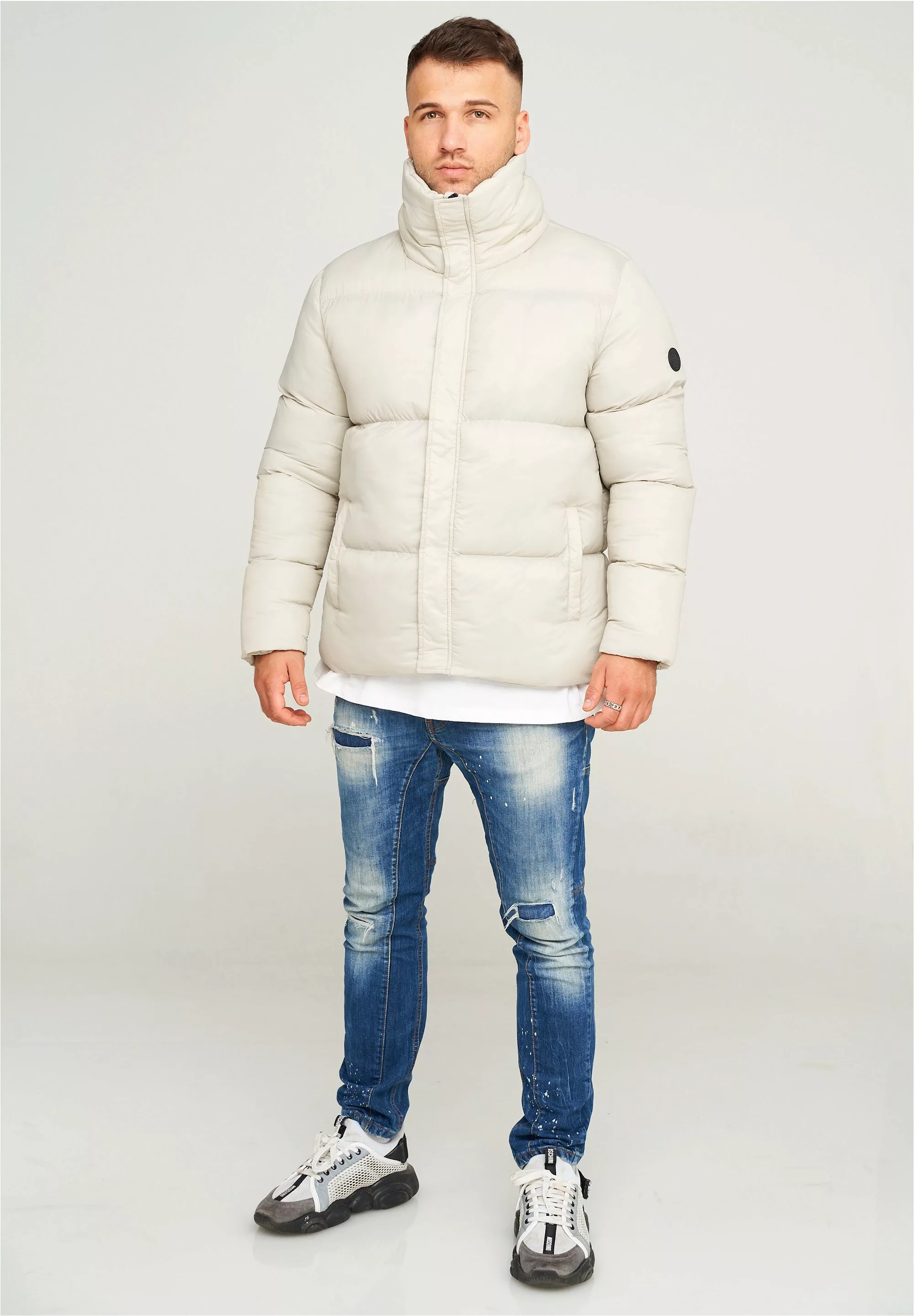 behype Steppjacke "BHJEFFREY PUFFER", mit hohem Kragen günstig online kaufen