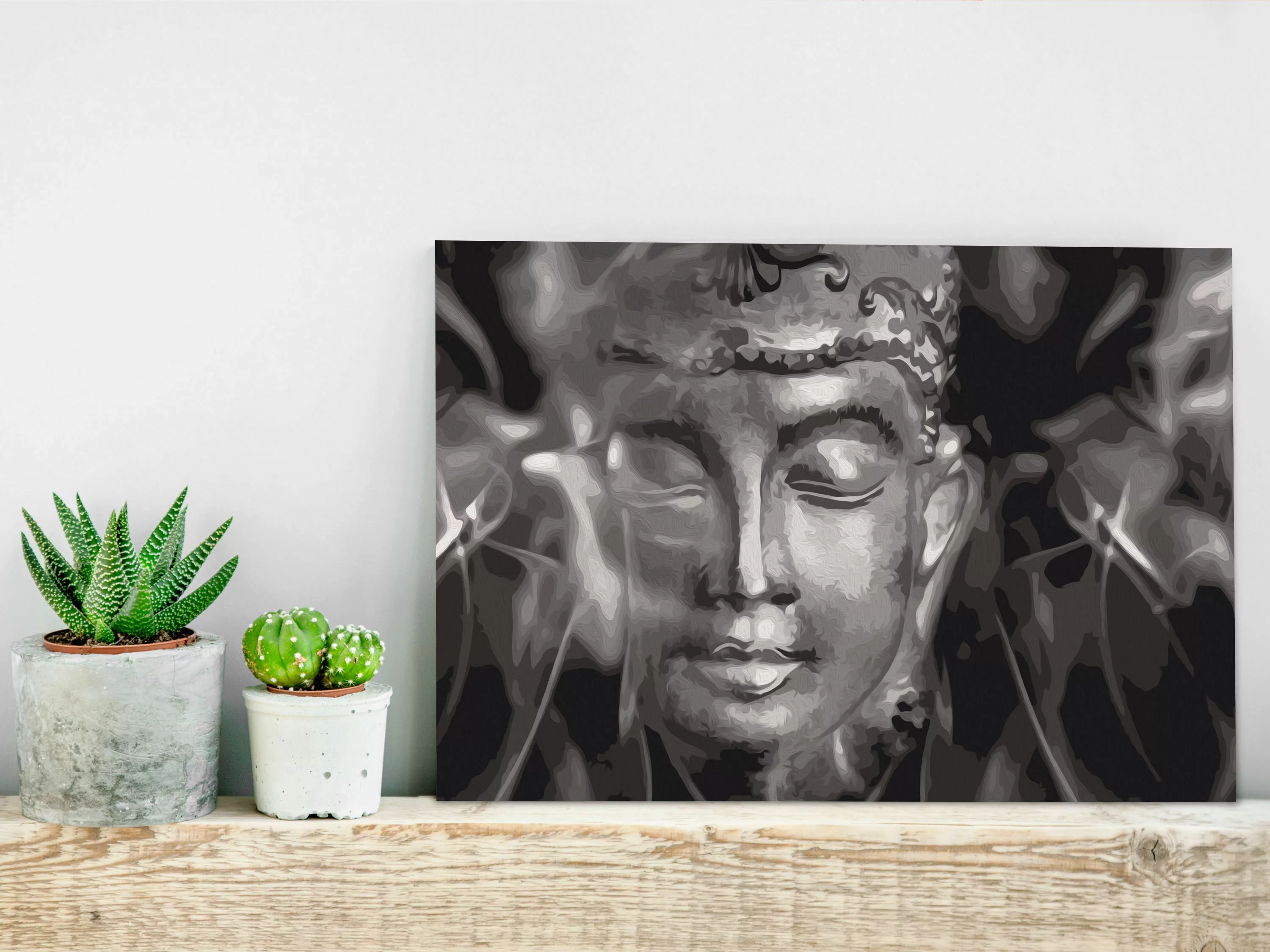 Malen Nach Zahlen - Buddha In Black And White günstig online kaufen