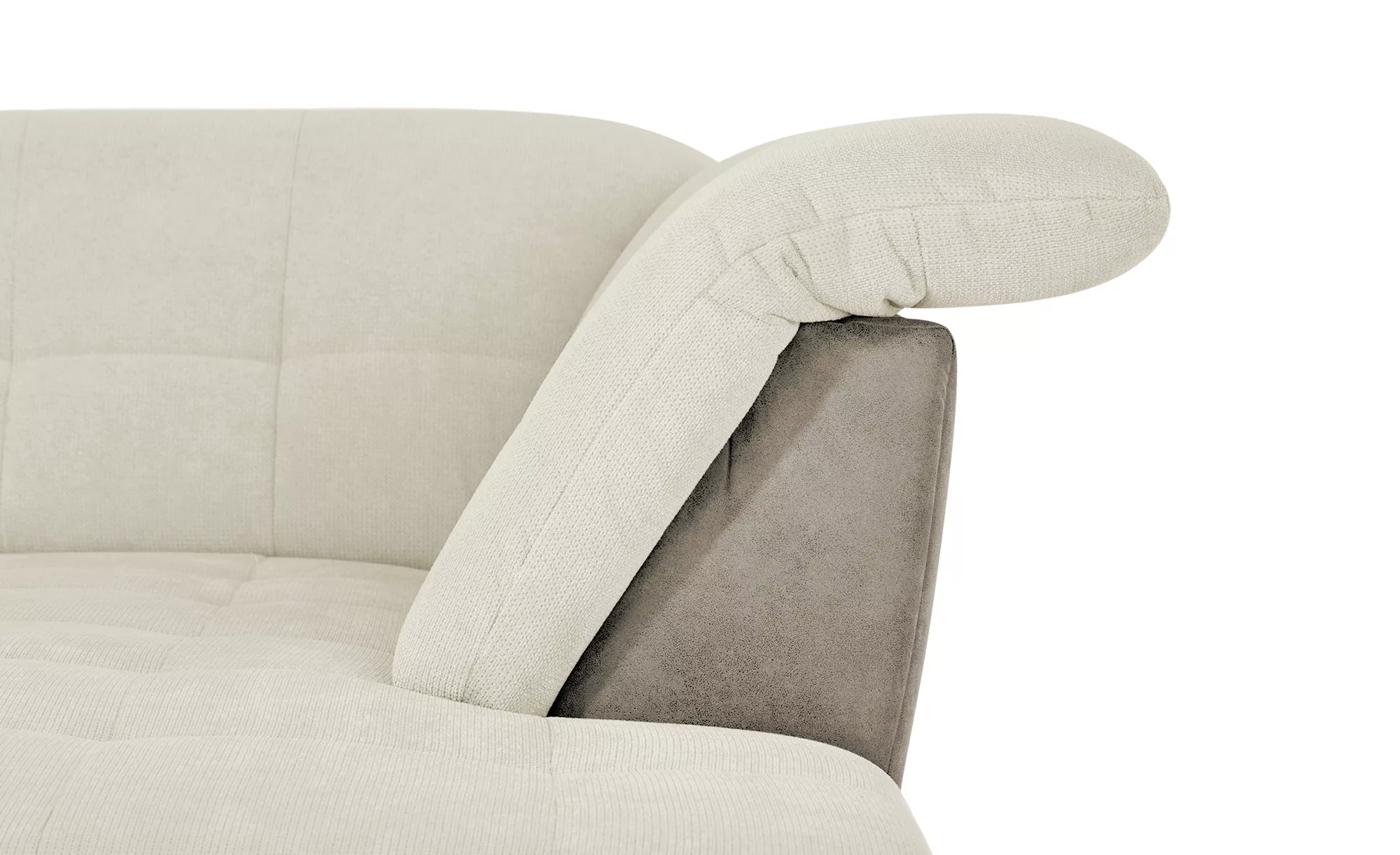 Lounge Collection Wohnlandschaft mit Kopfteilverstellung Davinci ¦ beige ¦ günstig online kaufen