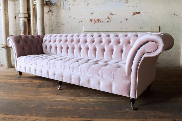 Xlmoebel Sofa Luxuriöses klassisches Chesterfield-Sofa mit 4 Sitzplätzen, H günstig online kaufen