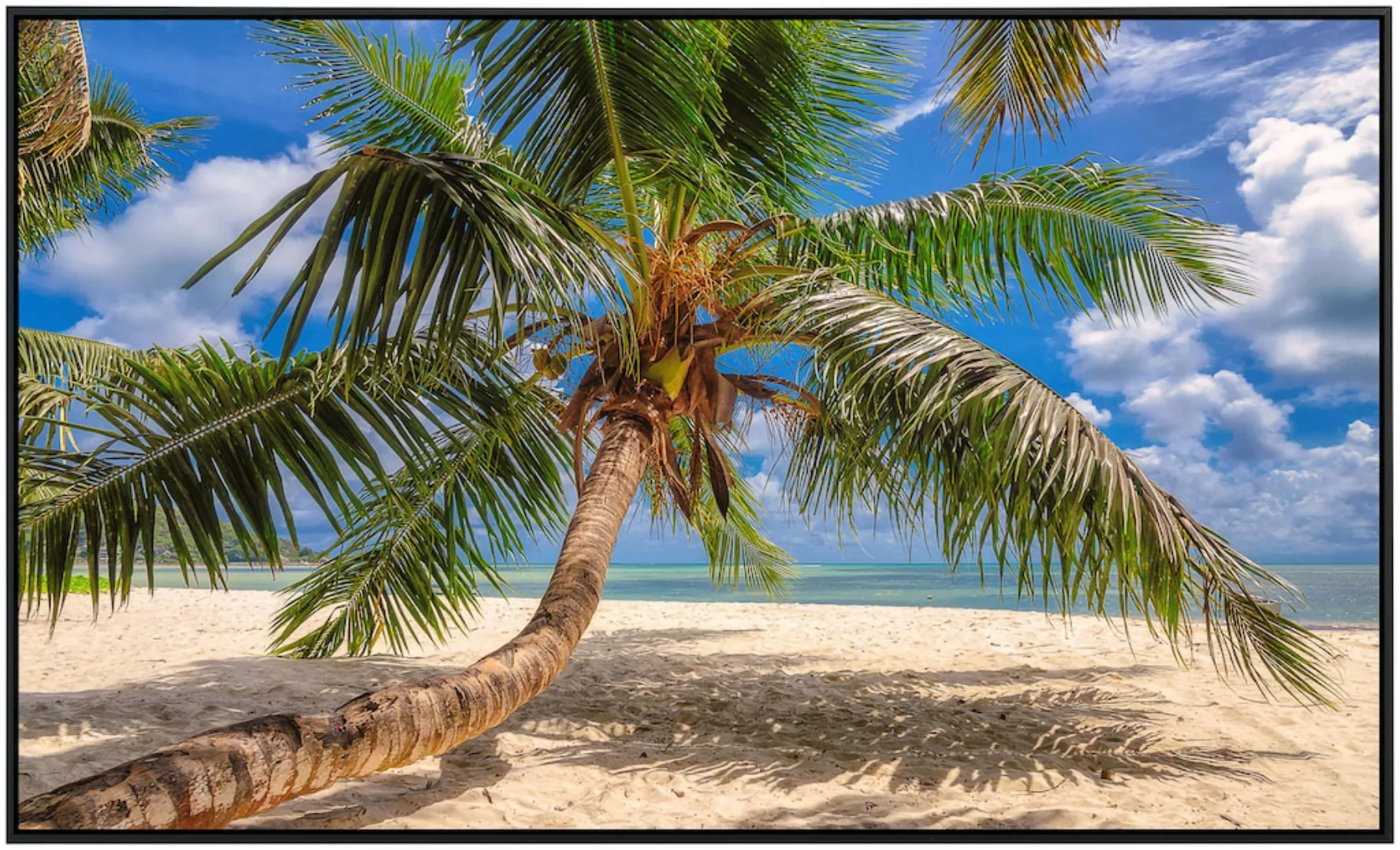 Papermoon Infrarotheizung »Palme am Strand«, sehr angenehme Strahlungswärme günstig online kaufen