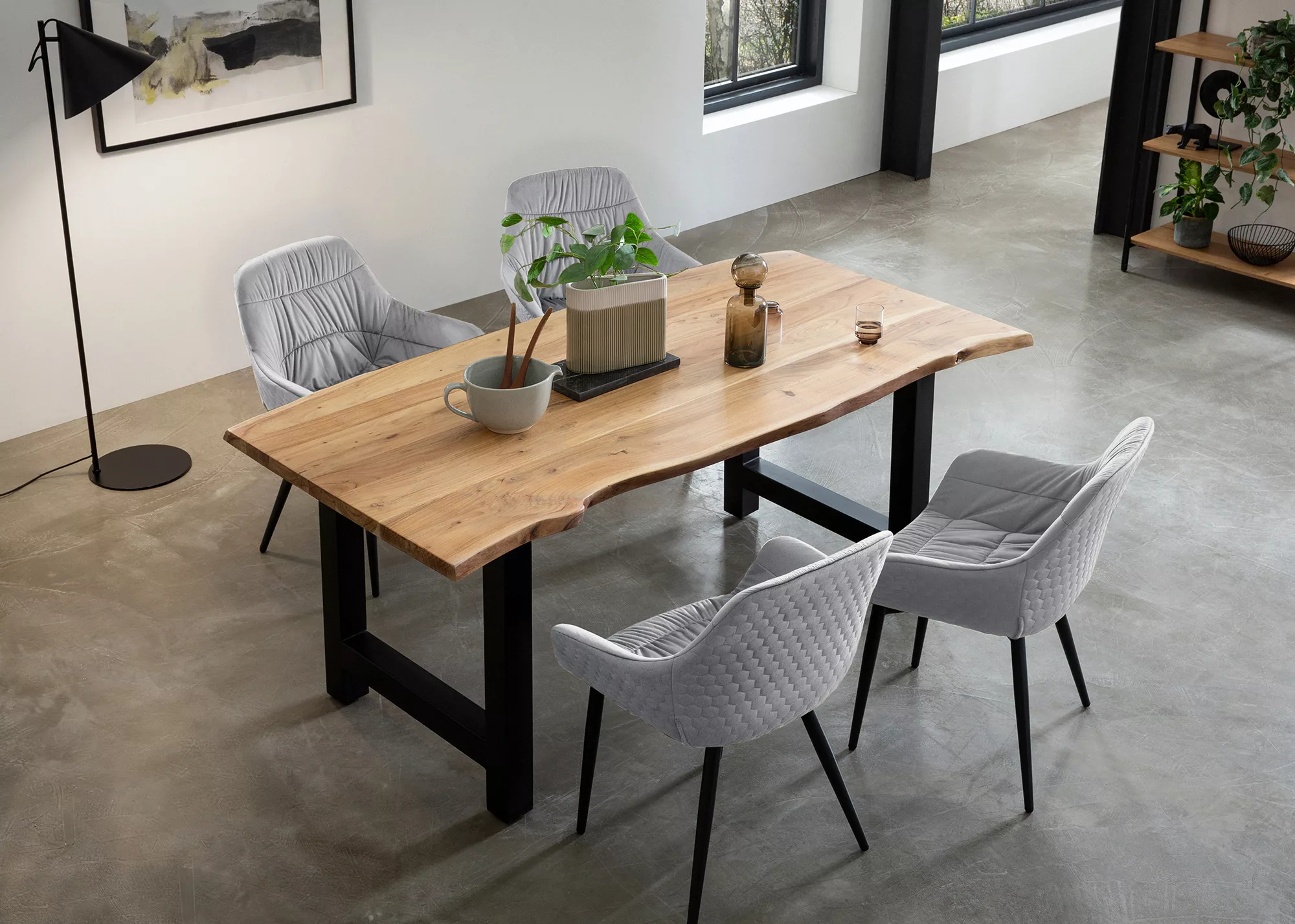 SalesFever Essgruppe, (Set, 5 tlg.), Essgruppe im stilvollen Look mit 4 Stü günstig online kaufen