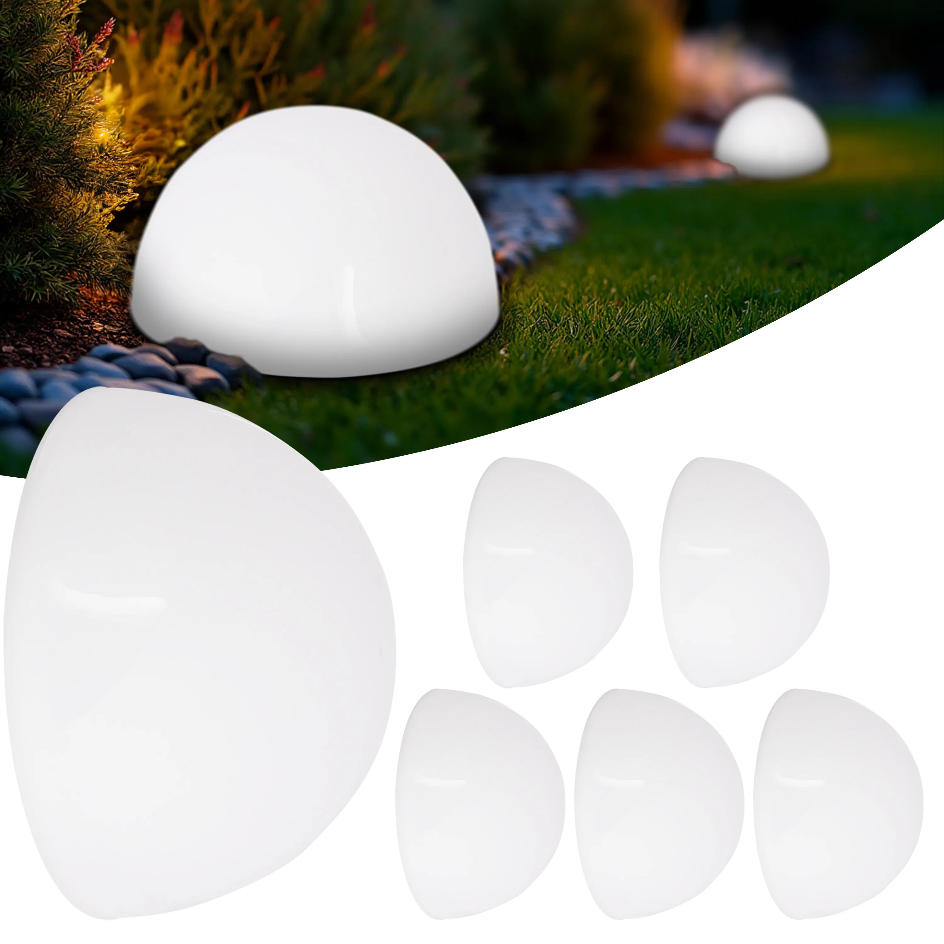 LED Solarleuchte 6er-Set halbrund günstig online kaufen