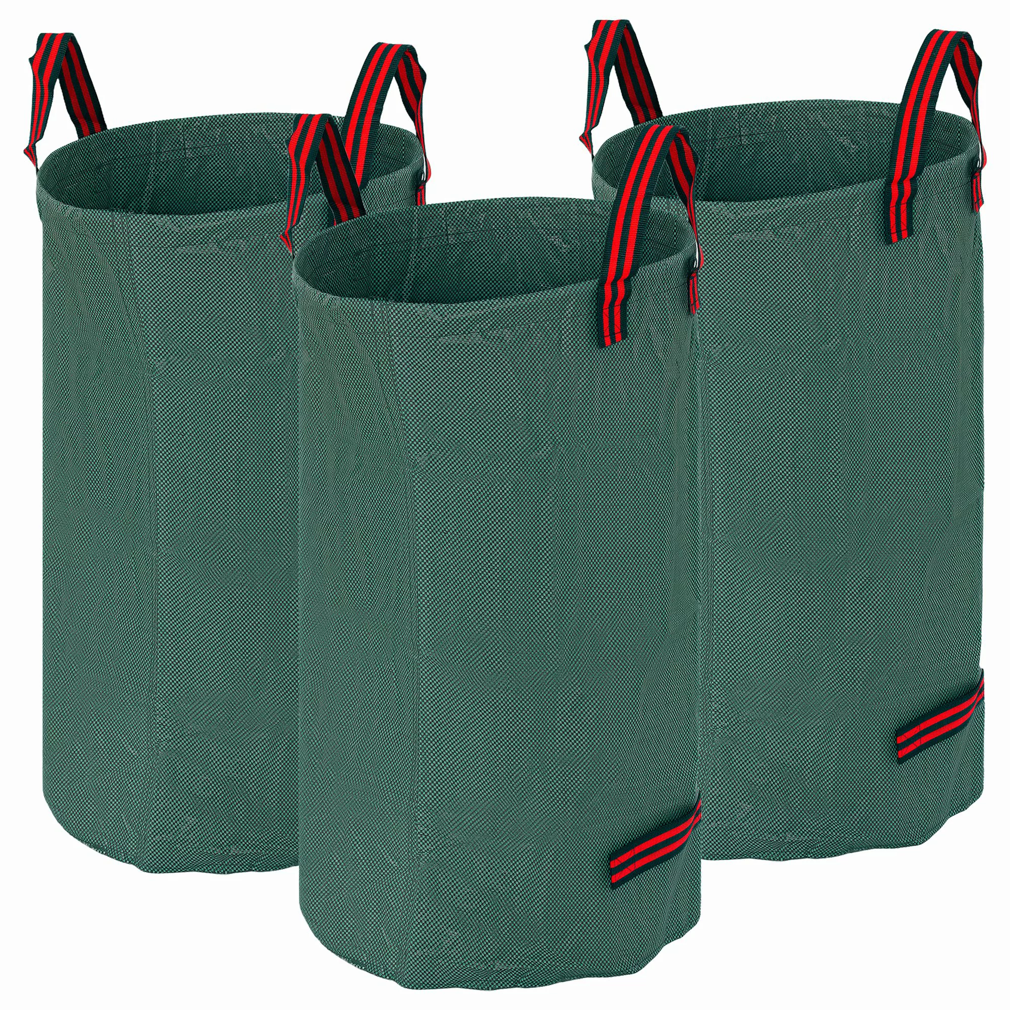 Outsunny Gartensack 3x120L wasserdicht Gartenabfallsack mit Griffe, stabil günstig online kaufen