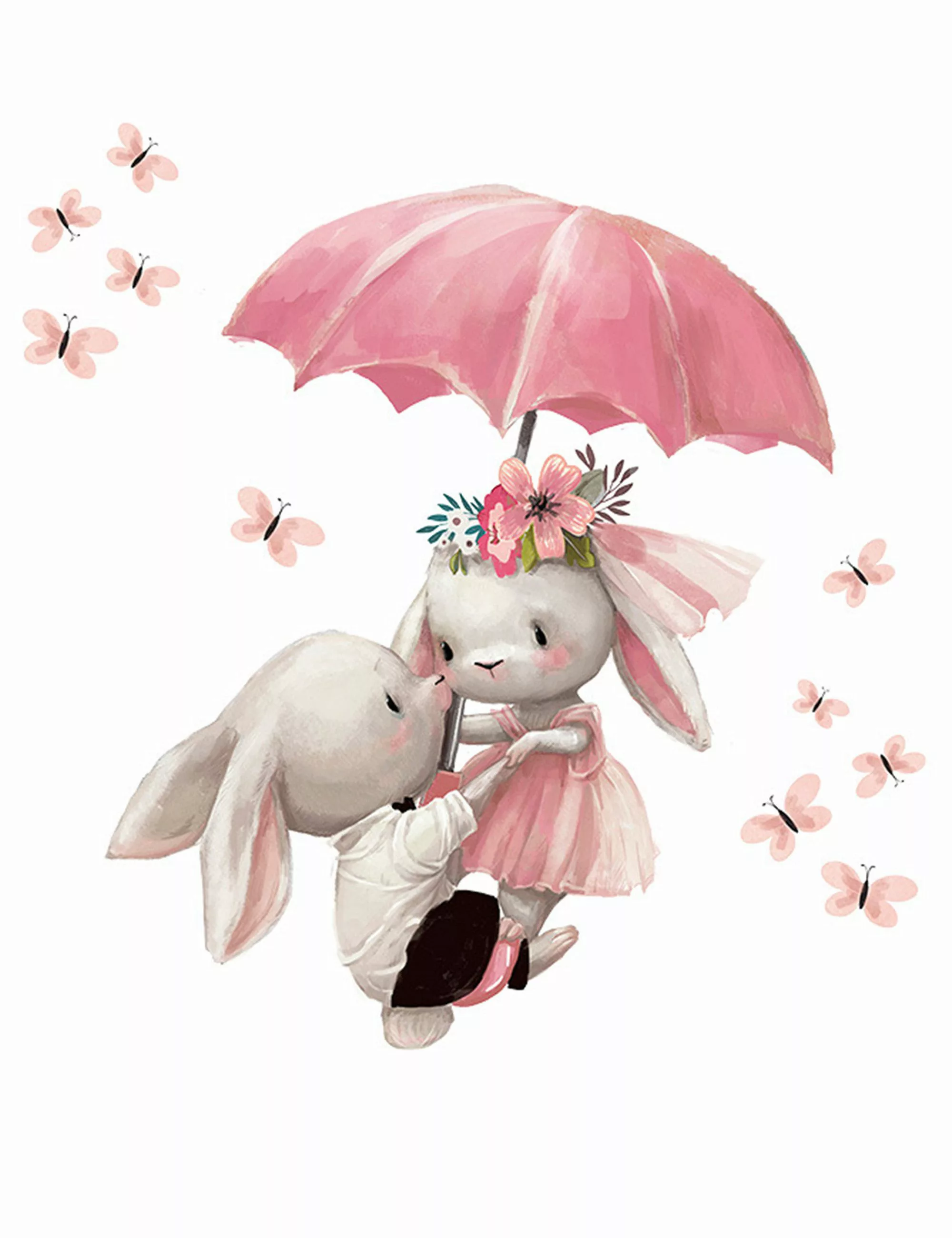 Sipo Wandbild Wandaufkleber Hase, Sterne, Hasen günstig online kaufen