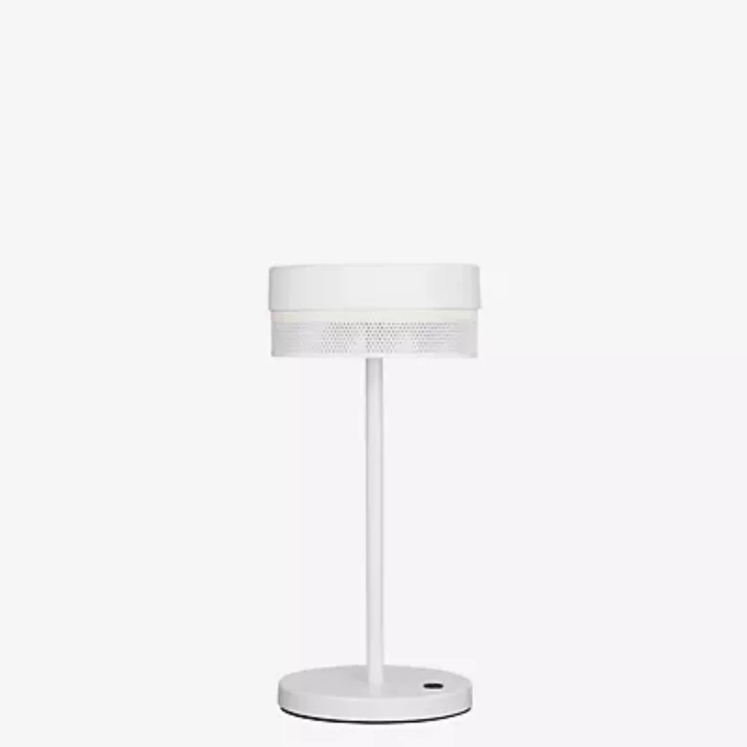 LED-Tischleuchte Mesh Akku, Höhe 30 cm, weiß günstig online kaufen