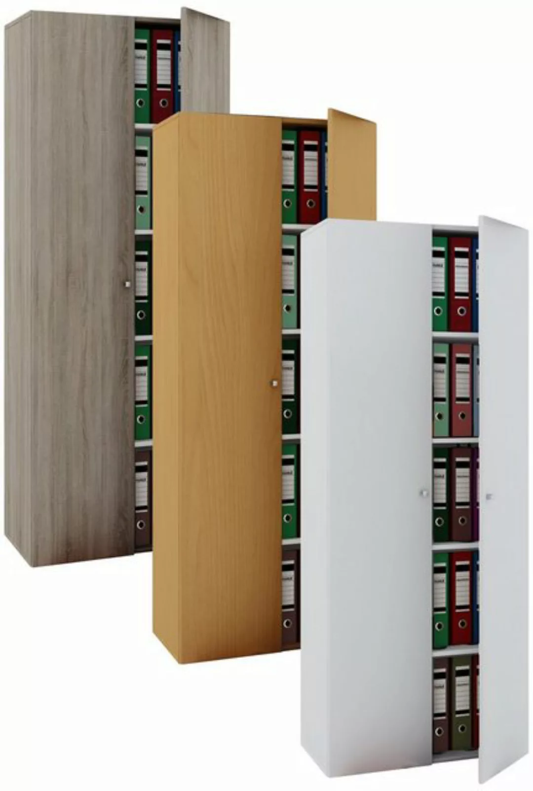 VCM Holz Büroschrank Bücher Ordner Schrank Büromöbel Aktenschrank Vandol we günstig online kaufen