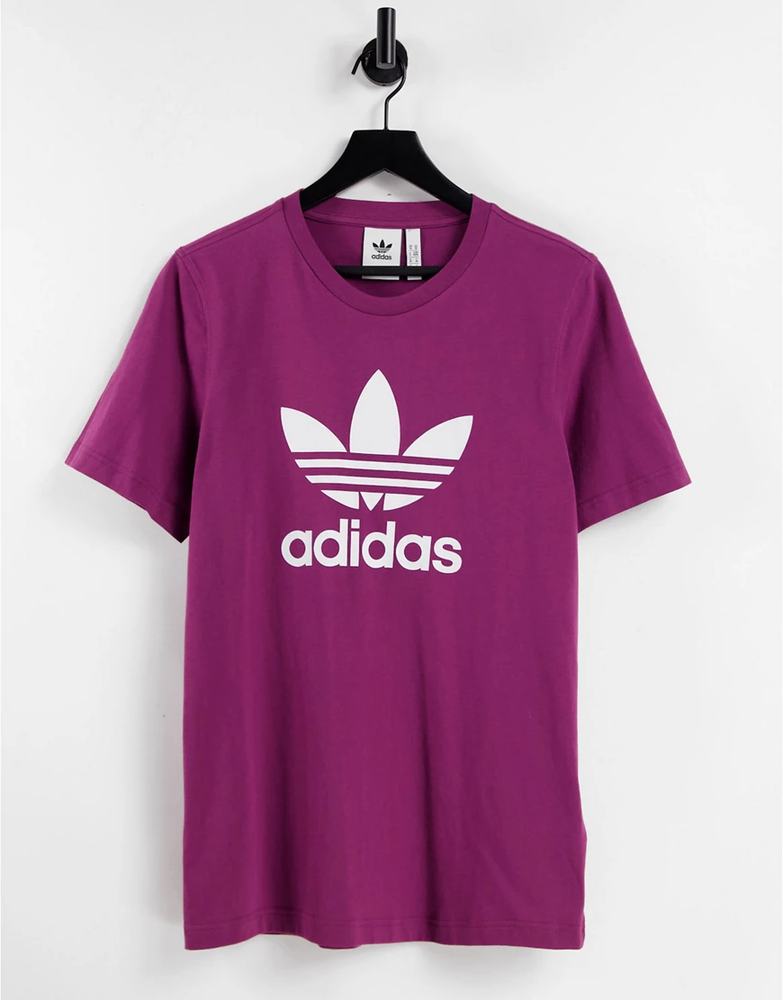 Adidas Originals Trefoil Kurzarm T-shirt S Victory Crimson / White günstig online kaufen
